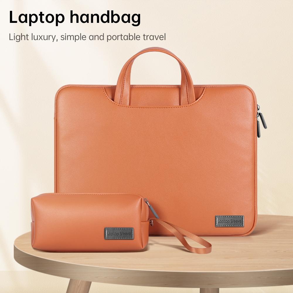 NNEDSZ 15 Inch Waterproof Laptop Bag with Power Pack and Inner Pouch - Grey