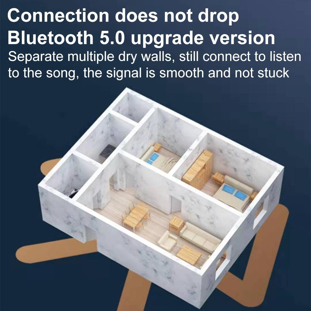 NNEIDS Rotatable Earhook Bluetooth Earphone For Noise Reduction Calls - No Charging Box-3