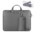NNEDSZ 15 Inch Waterproof Laptop Bag with Power Pack and Inner Pouch - Grey-0