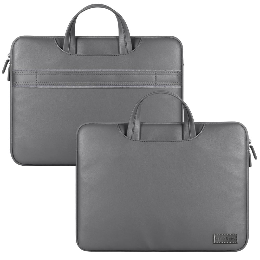 NNEDSZ 15 Inch Waterproof Laptop Bag with Power Pack and Inner Pouch - Grey-2