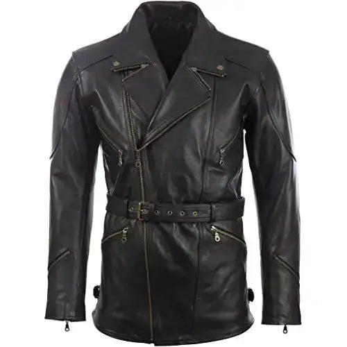 Mens Leather Motorbike Jacket